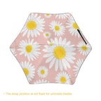 Daisies On Pink Kids Safe Round Corner Umbrella Kids Safe Round Corner Umbrella Plants Printed Offshore