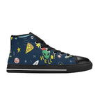 Hello Alien - Women's High Top Canvas Shoes