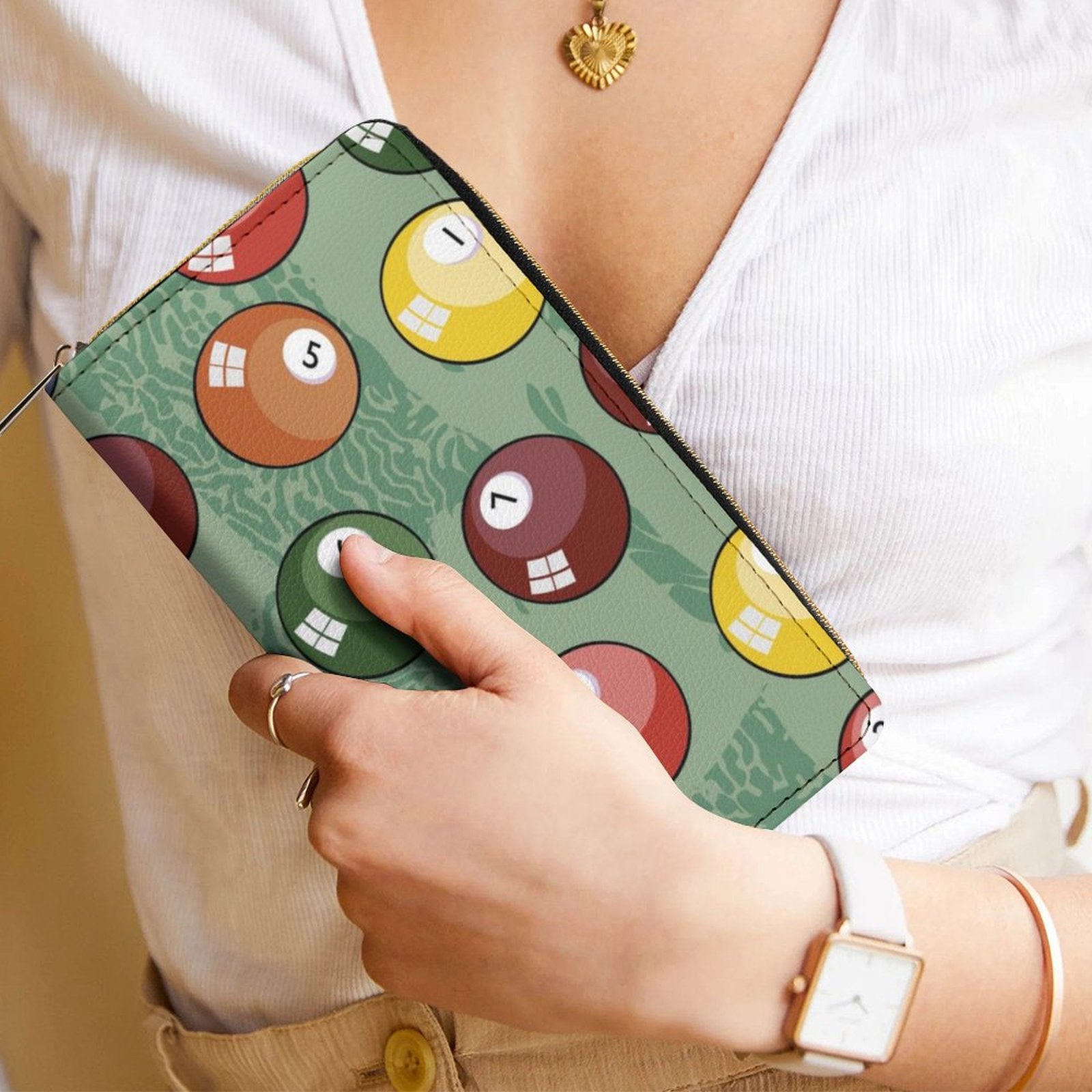 Pool Balls -  PU Leather Wallet