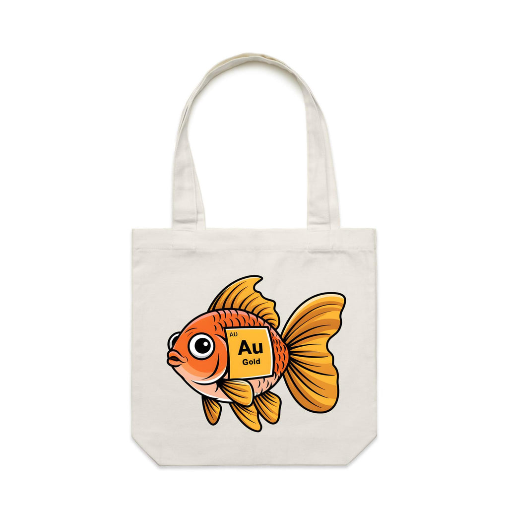 Gold Fish Periodic Table Canvas Tote Bag
