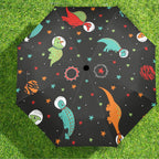 Astronaut Dinosaurs - Semi-Automatic Foldable Umbrella (Model U12) Semi-Automatic Foldable Umbrella (U12)