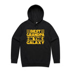 Best Grandpa In The Galaxy - Mens Hoodie Black Mens Hoodie Dad Printed In Australia