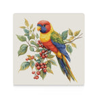 Lorikeet - Ceramic Coasters (Square) Ceramic Coasters animal Printed Offshore