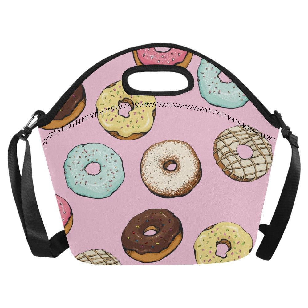Doughnuts - Neoprene Lunch Bag Neoprene Lunch Bag Printed Offshore