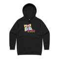 For Life's Big Decisions Women's AS Colour Hoodie Black Womens Hoodie Games Printed In Australia