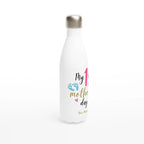 Personalised - My First Mother's Day - White 17oz Stainless Steel Water Bottle Personalised Water Bottle