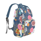 Abstract Floral - Multi-Function Backpack, Nappy / Diaper Bag