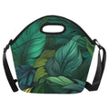 Tropical Leaves Neoprene Lunch Bag One Size Neoprene Lunch Bag Plants Printed Offshore