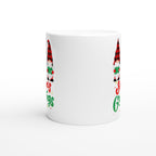 Christmas Gnome, Season's Greetings - White 11oz Ceramic Mug Christmas Mug Christmas Globally Fulfilled