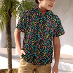 Squiggle Time - Junior Kids Hawaiian Shirt