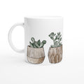 Plants In Pots White 11oz Ceramic Mug Default Title White 11oz Mug Globally Fulfilled Plants