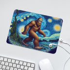 Big Foot Starry Night Leather Mouse Pad Leather Mouse Pad Printed Offshore Sci Fi