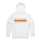 Music Teacher, Limited Edition - Mens Hoodie White Mens Hoodie Music Printed In Australia Teacher