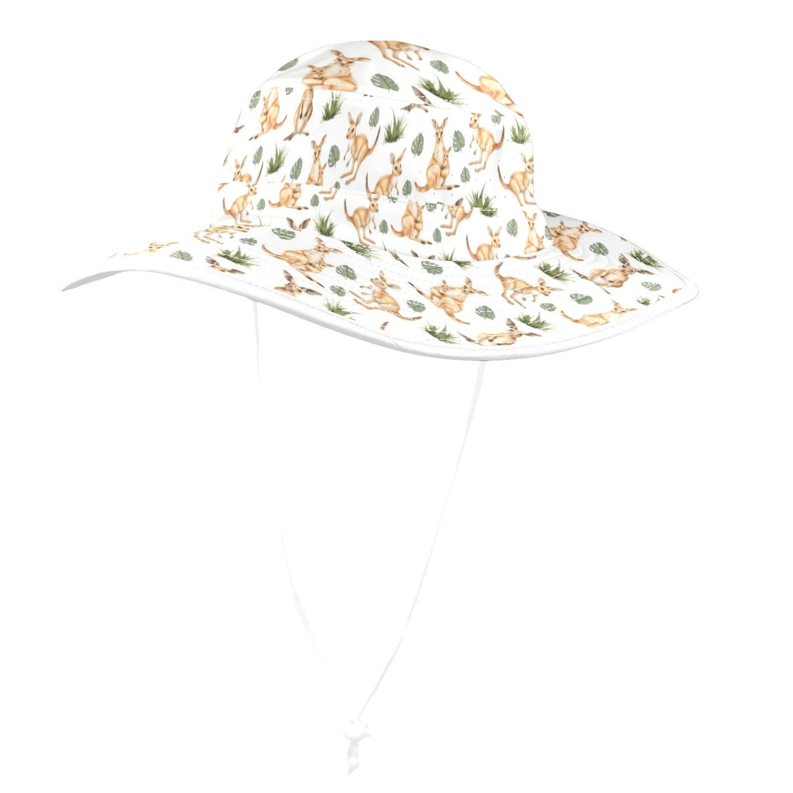 Kangaroos Wide Brim Bucket Hat Wide Brim Bucket Hat animal Australia Printed Offshore