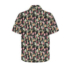 Tulips Men's Short Sleeve Hawaiian Shirt Men's Hawaiian Shirt (New) Plants Printed Offshore