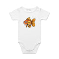 Gold Fish Periodic Table AS Colour Baby Bodysuit