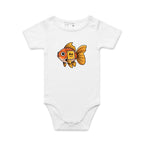 Gold Fish Periodic Table AS Colour Baby Bodysuit