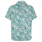 Comic Book Speech Bubbles Women's Short-Sleeve Button Up Shirt Women's Short-Sleeve Button Up Shirt comic Printed Offshore