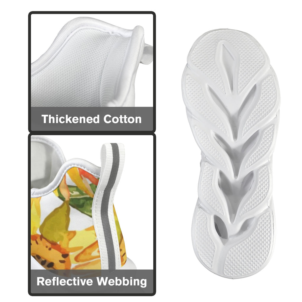 Watercolour Sunflower Women's Twisted Sole Sneakers