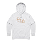 Barista - Womens Hoodie White Marle Womens Hoodie Coffee Printed In Australia