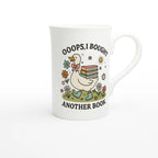 Oops, I Bought Another Book - White 10oz Porcelain Slim Mug Porcelain Mug animal Globally Fulfilled Reading
