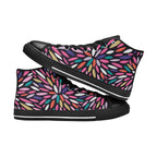 Colour Burst - Men's High Top Canvas Shoes
