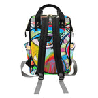 Graffiti Bird - Multi-Function Backpack, Nappy / Diaper Bag