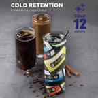 Cassette Tapes 20oz Tall Skinny Tumbler with Lid and Straw