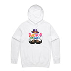 Dad Bod On Point - Mens Hoodie White Mens Hoodie Dad Printed In Australia