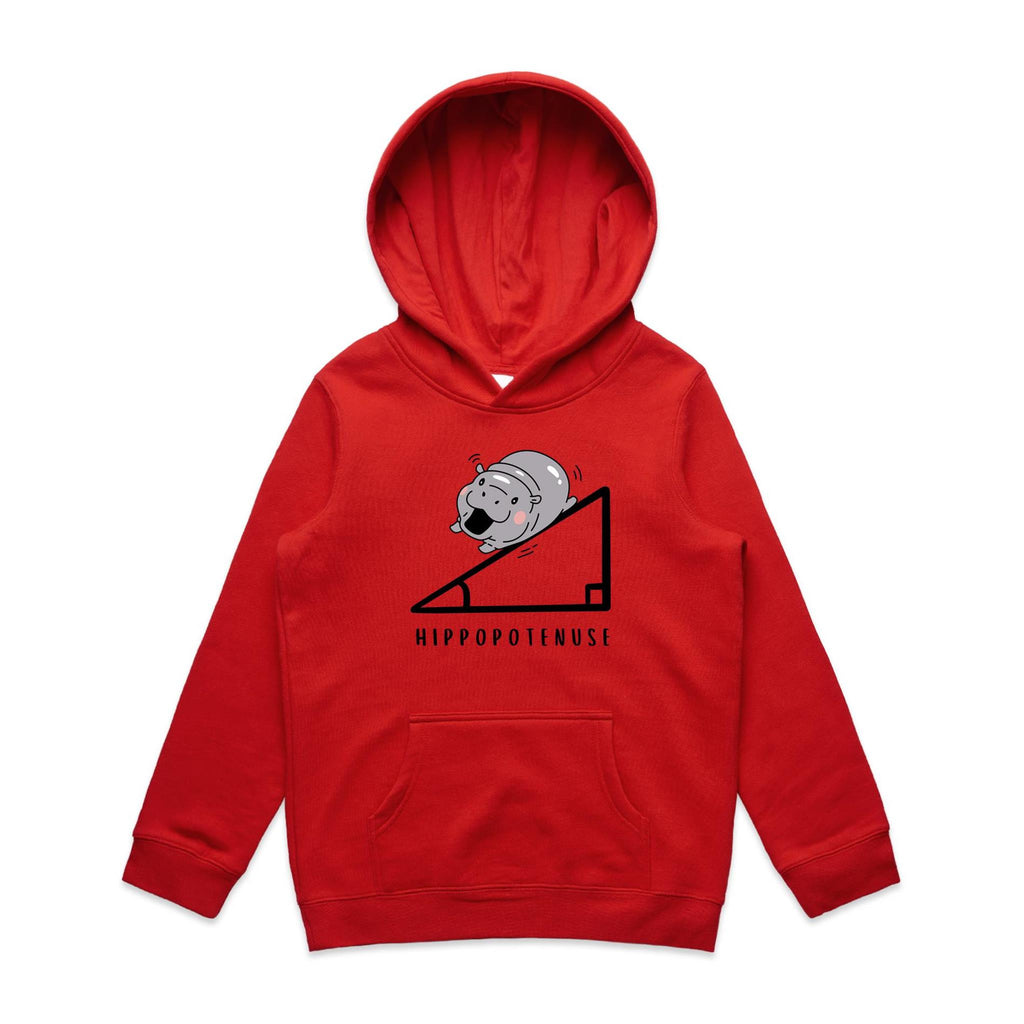 Hippopotenuse Hippo Hypotenuse Kids AS Colour Hoodie