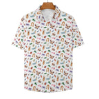 Cute Bugs Women's Collared Pocketless Short Sleeve Shirt