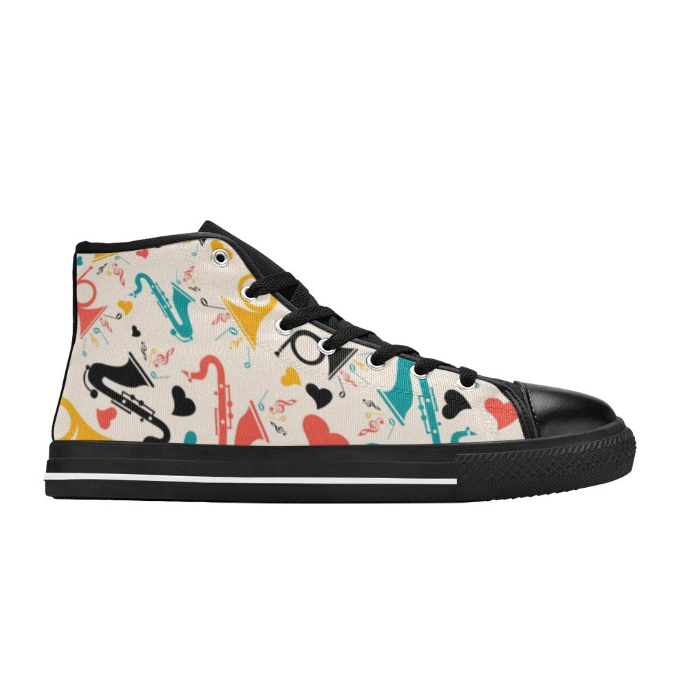 Brass Section - Women's High Top Canvas Shoes
