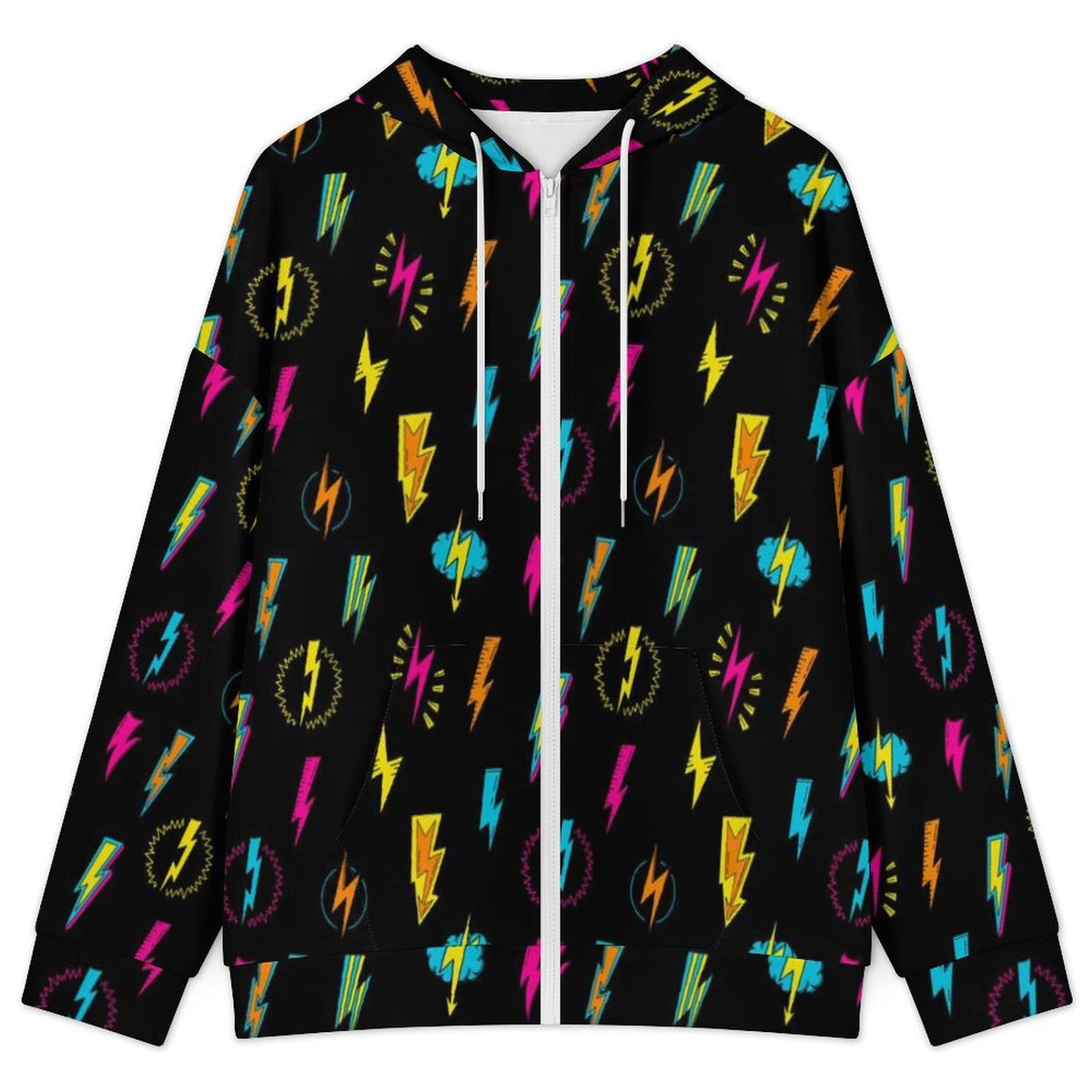 Fun Lightning Women's Full-Zip Hoodie