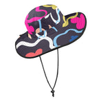 Floral In The Abstract Wide Brim Bucket Hat Wide Brim Bucket Hat Printed Offshore