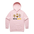 They All Matter Solid Liquid Gas Women's AS Colour Hoodie Pink Womens Hoodie Printed In Australia Science