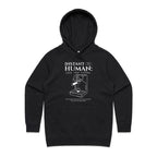 Instant Human, Coffee Machine - Womens Hoodie Black Womens Hoodie Coffee Printed In Australia