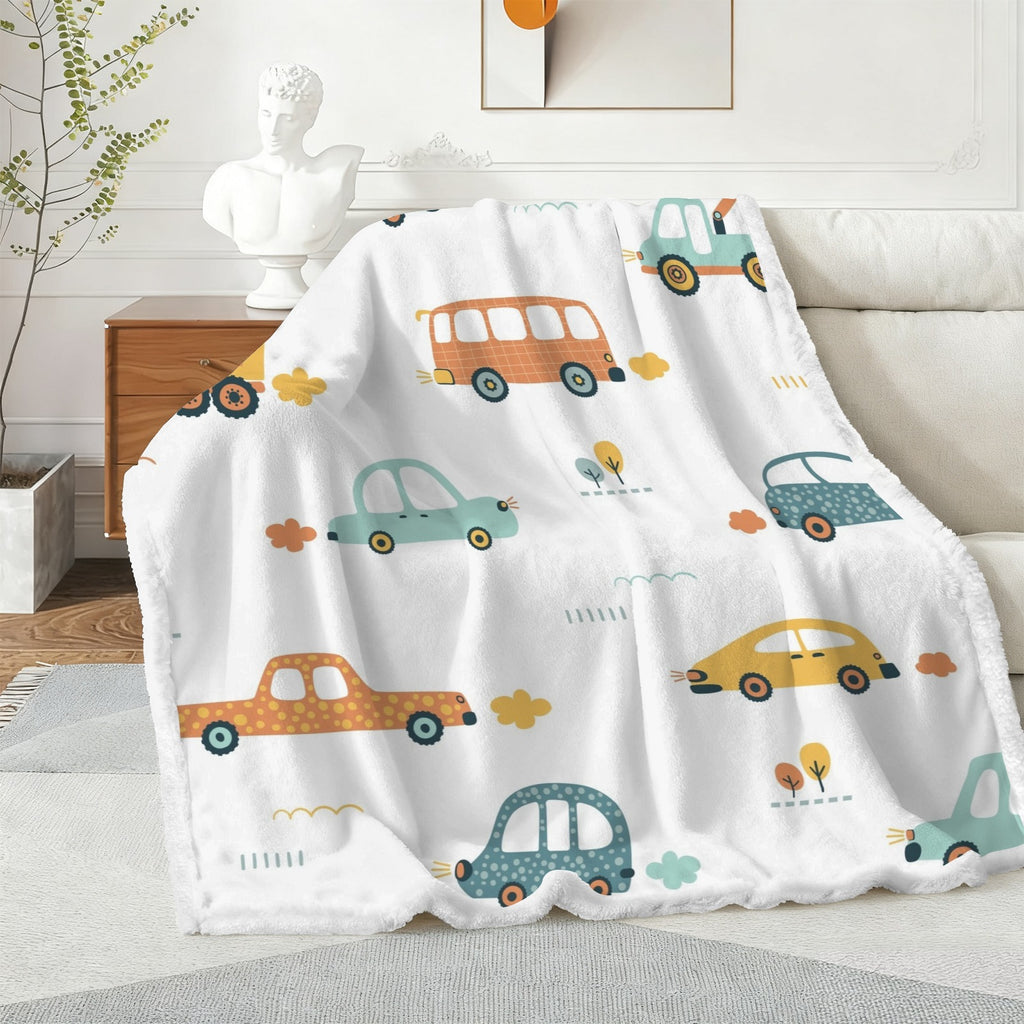 Cars - Double-Layer Fleece Blanket 51"x59"