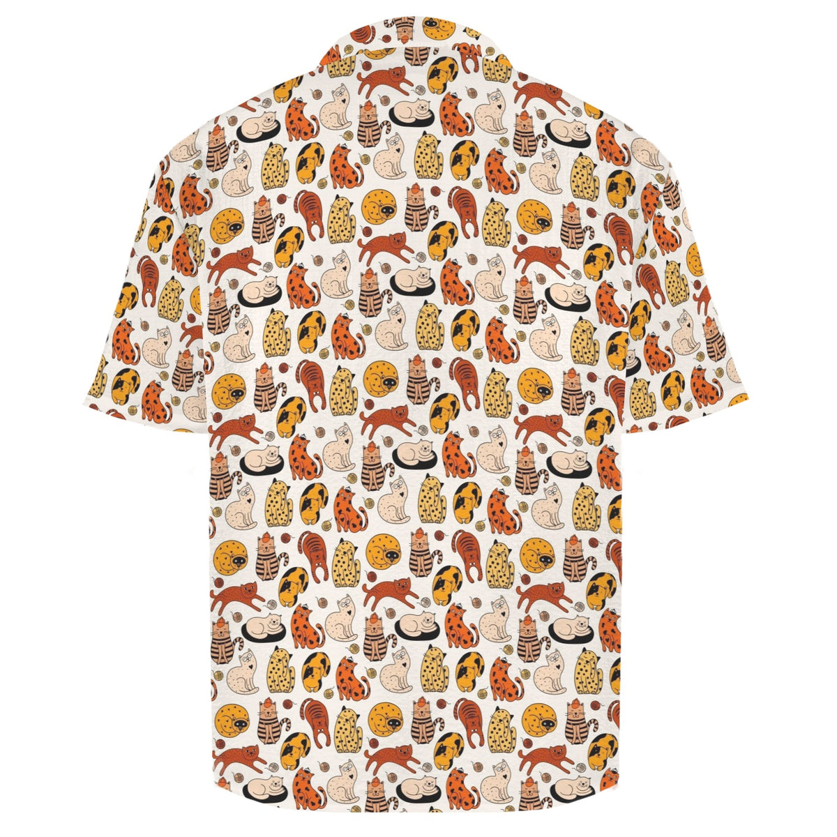 Cat Nap Men's Crinkle Hawaiian Shirt