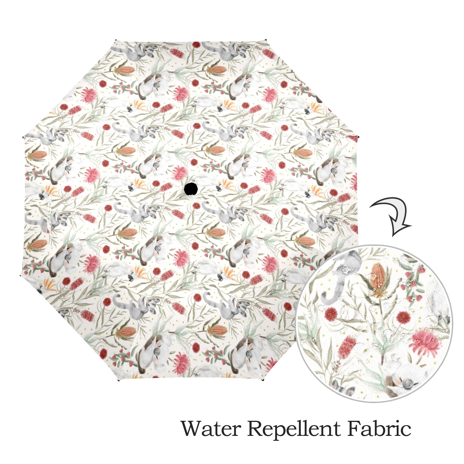 Australian Plants And Animals Umbrella