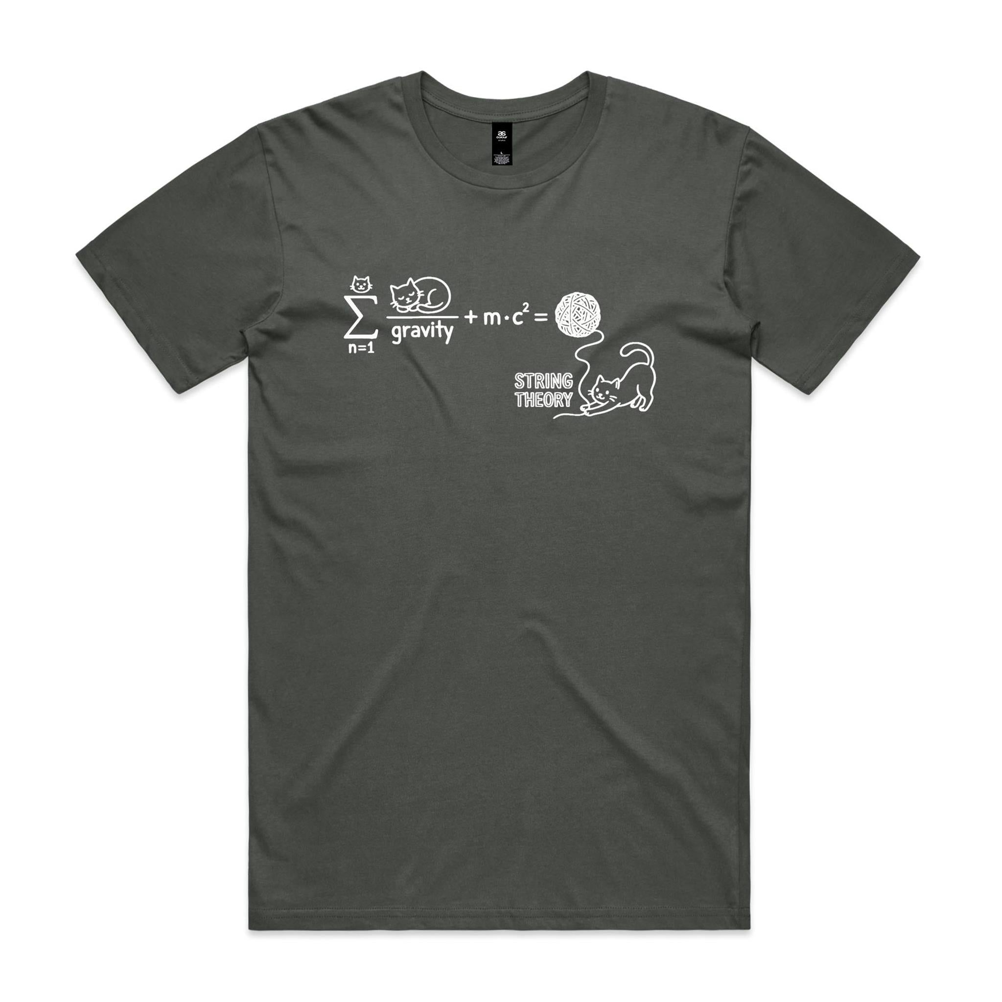Cat String Theory Physics Men's AS Colour T-shirt