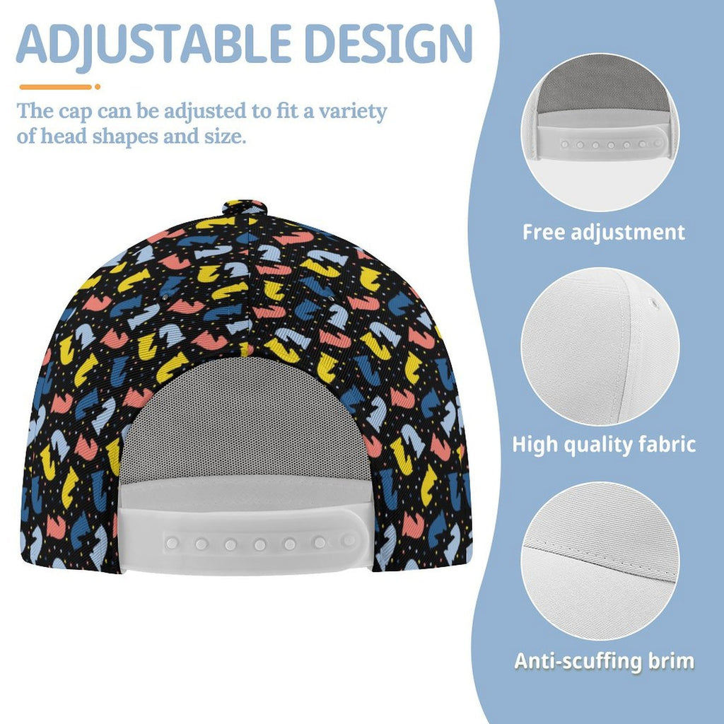 Colourful Chess Kids Baseball Cap Kids Baseball Hat Chess Games Printed Offshore