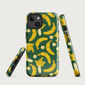 Happy Bananas MagSafe® tough case for iPhone® Glossy iPhone 14 MagSafe iPhone Tough Case Australian Printer Globally Fulfilled