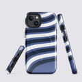 Waves In Blue MagSafe® tough case for iPhone® Glossy iPhone 14 MagSafe iPhone Tough Case Globally Fulfilled