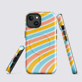 Happy Groovy Lines MagSafe® tough case for iPhone® Glossy iPhone 14 MagSafe iPhone Tough Case Globally Fulfilled