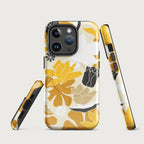Retro Yellow Floral - MagSafe® tough case for iPhone® Glossy iPhone 14 Pro