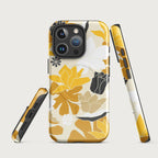Retro Yellow Floral - MagSafe® tough case for iPhone® Glossy iPhone 16 Pro
