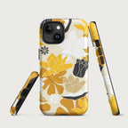 Retro Yellow Floral - MagSafe® tough case for iPhone® Matte iPhone 15