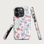 Pink Eucalyptus Flowers - MagSafe® tough case for iPhone® Matte iPhone 15 Pro