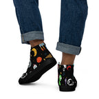 Space - Men’s high top canvas shoes Mens High Top Shoes Printed Offshore Space