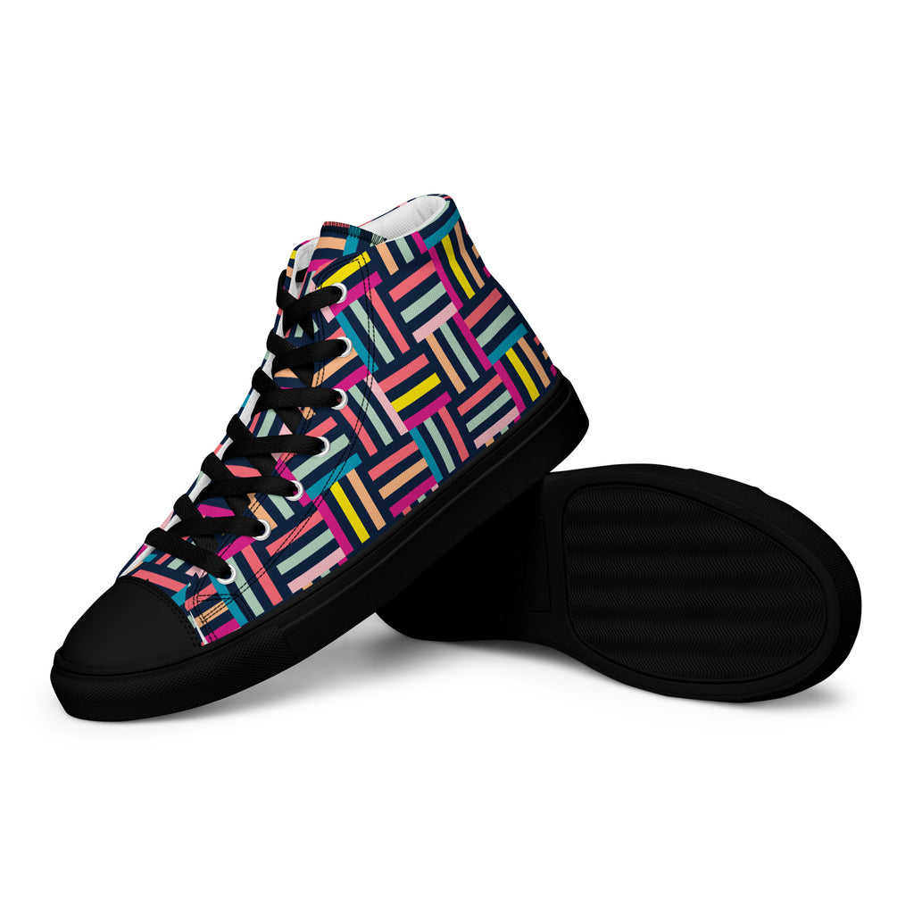 Allsorts - Men’s high top canvas shoes Mens High Top Shoes Printed Offshore